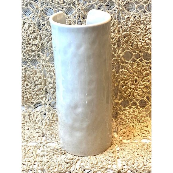 Fitz and Floyd Ceramic Vase With Peeking Figure & Zipper Detail 10” Tall Unique - Picture 4 of 5